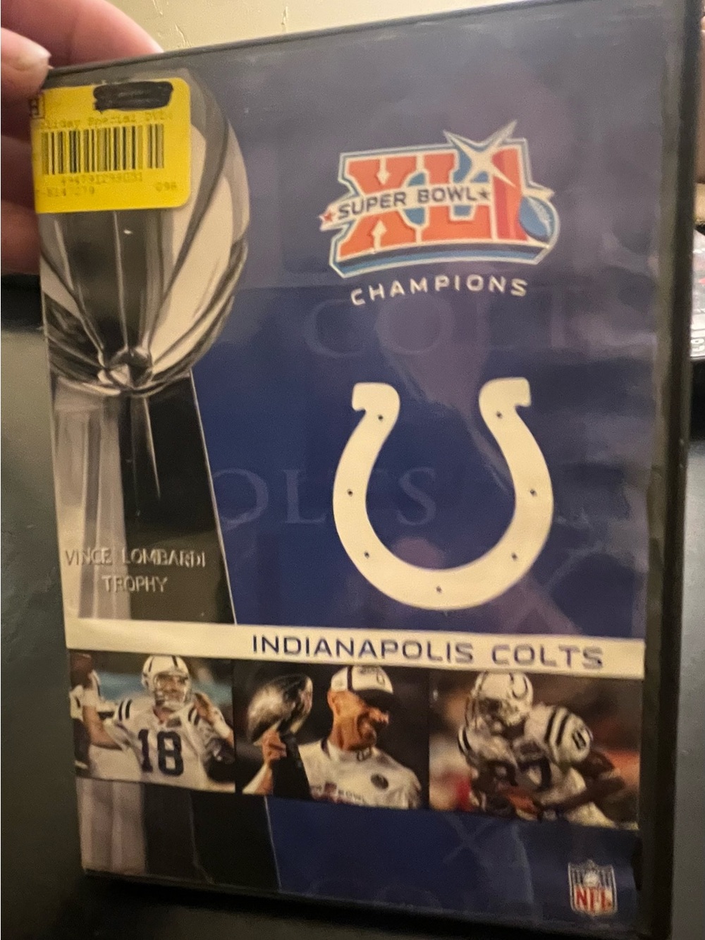 2007 DVD titled "Indianapolis Colts Super Bowl XLI: Champions"